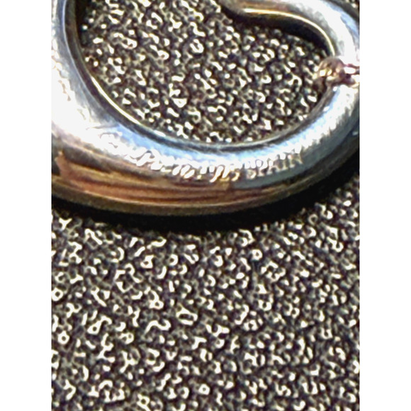 Tiffany & Co. Elsa Peretti Open Heart Charm Sterling Silver 925 on 16" Chain - Picture 9 of 9